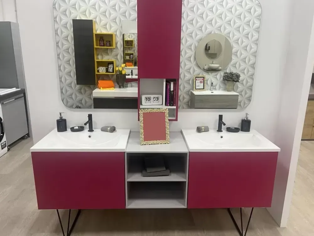 Outlet Mobile per il bagno Doppio a prezzi convenienti Mobili Bagno A Terra