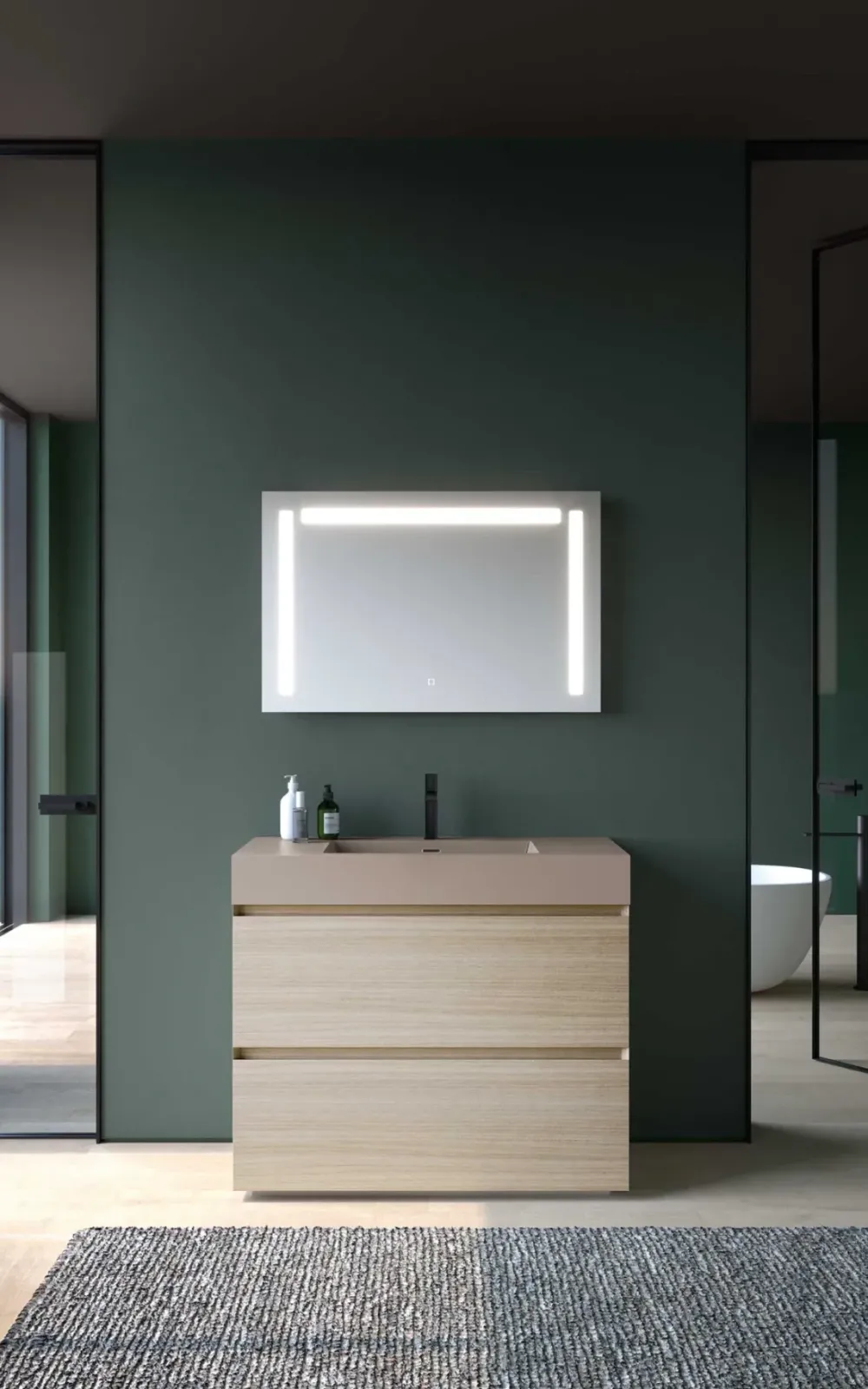 Online Mobile per il bagno Block system soft c24 in offerta Mobili Bagno A Terra