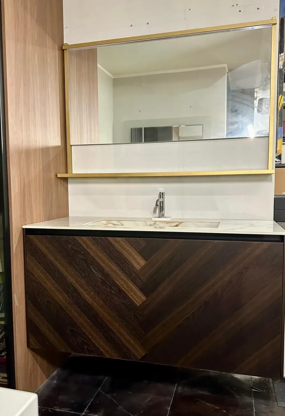 Mobile per il bagno Bluna spina di pesce a prezzi convenienti^Binova Discount