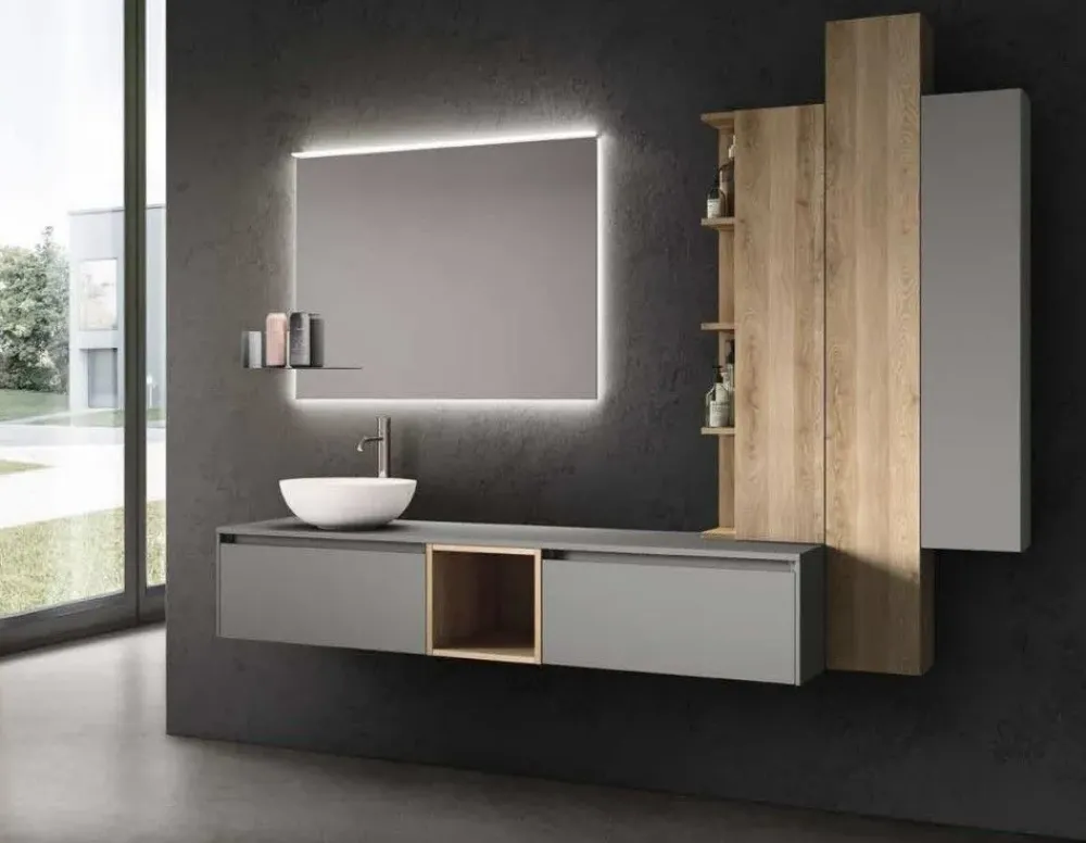 Cerasa Mobile per il bagno Segno 15 a prezzi convenienti- Mobili Bagno Sospeso