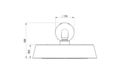 Mobile per il bagno Cono soffione anticalcare a parete, orientabile, finitura cromo 45151 031 completo di braccio doccia a prezzi outlet Mobili Bagno Sospeso