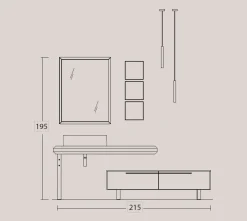 Sale Mobile per il bagno L.08 in offerta Mobili Bagno A Terra