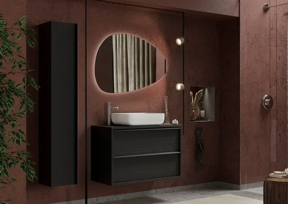 Md work Mobile per la sala da bagno Bagno completo come foto in Offerta Outlet- Mobili Bagno A Terra