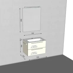 Outlet Mobile per la sala da bagno Byte next 05 a prezzo Outlet Mobili Bagno Sospeso