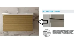 Baxar Mobile per la sala da bagno Tak m1system surf 95 a prezzo scontato- Mobili Bagno Sospeso