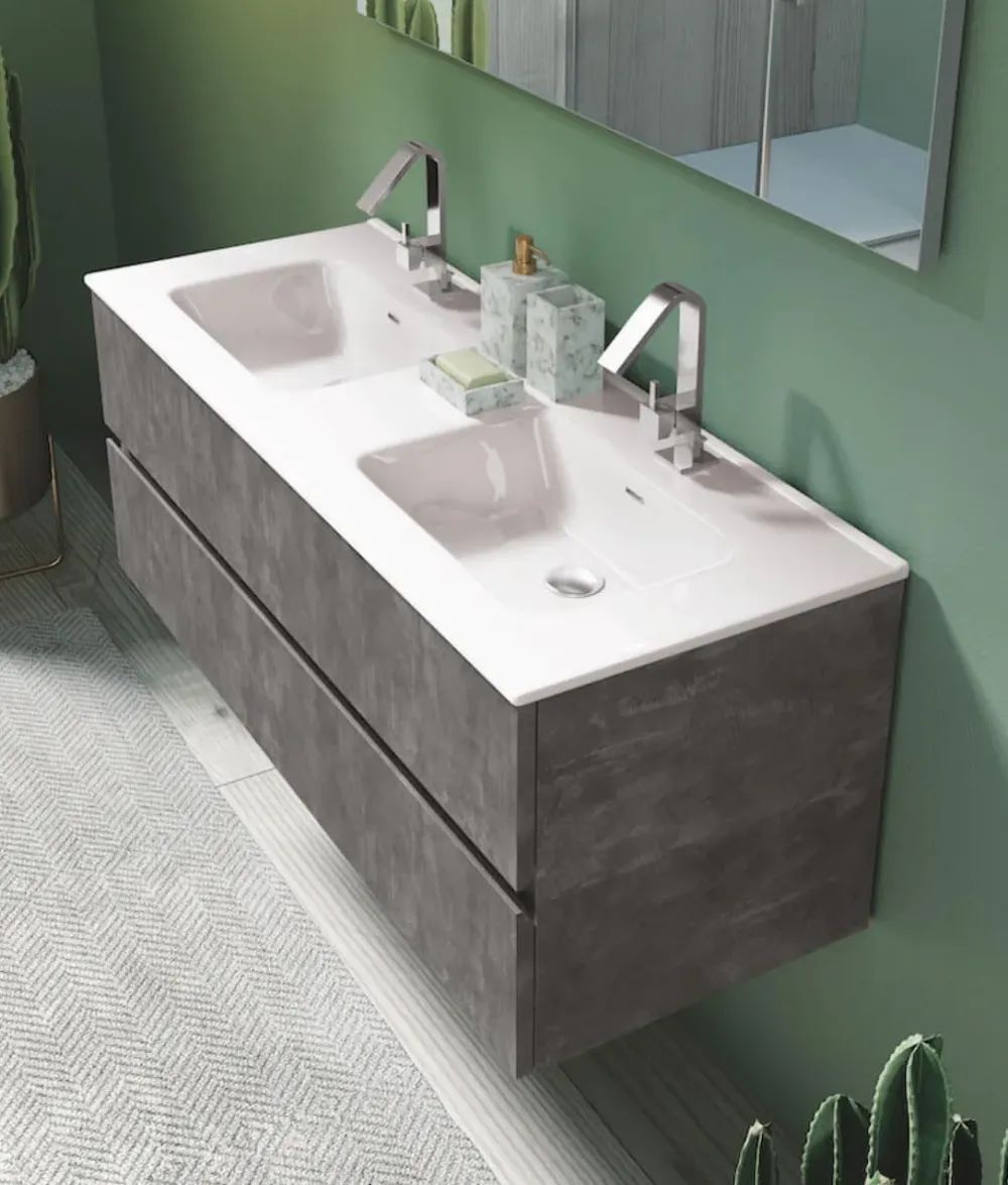 Clearance Mobile per la sala da bagno Composizione u&d 06 in Offerta Outlet Mobili Bagno Sospeso
