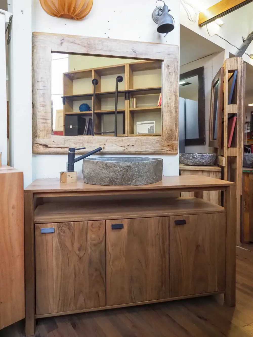 Mobile per la sala da bagno Mobiule bagno legnop di acacia india a prezzo scontato^Nuovi Mondi Collection Hot