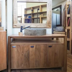 Mobile per la sala da bagno Mobiule bagno legnop di acacia india a prezzo scontato^Nuovi Mondi Collection Hot