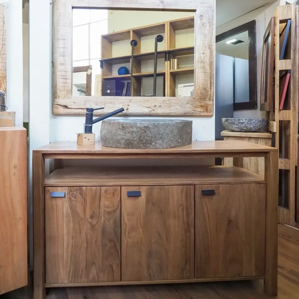 Mobile per la sala da bagno Mobiule bagno legnop di acacia india a prezzo scontato^Nuovi Mondi Collection Hot