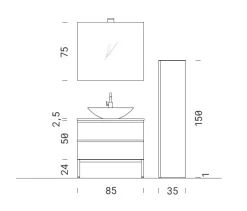 Outlet Mobile per la sala da bagno Bgo 2020 in Offerta Outlet Mobili Bagno A Terra
