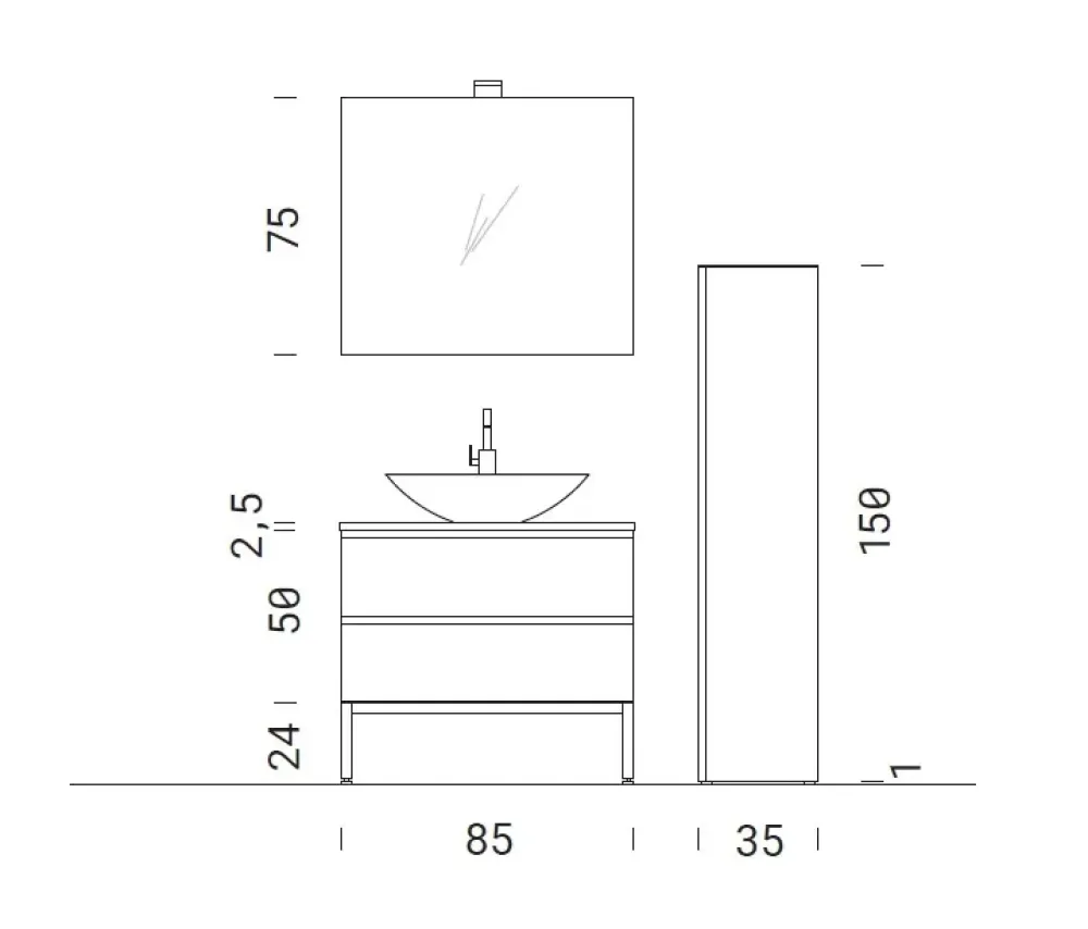 Outlet Mobile per la sala da bagno Bgo 2020 in Offerta Outlet Mobili Bagno A Terra