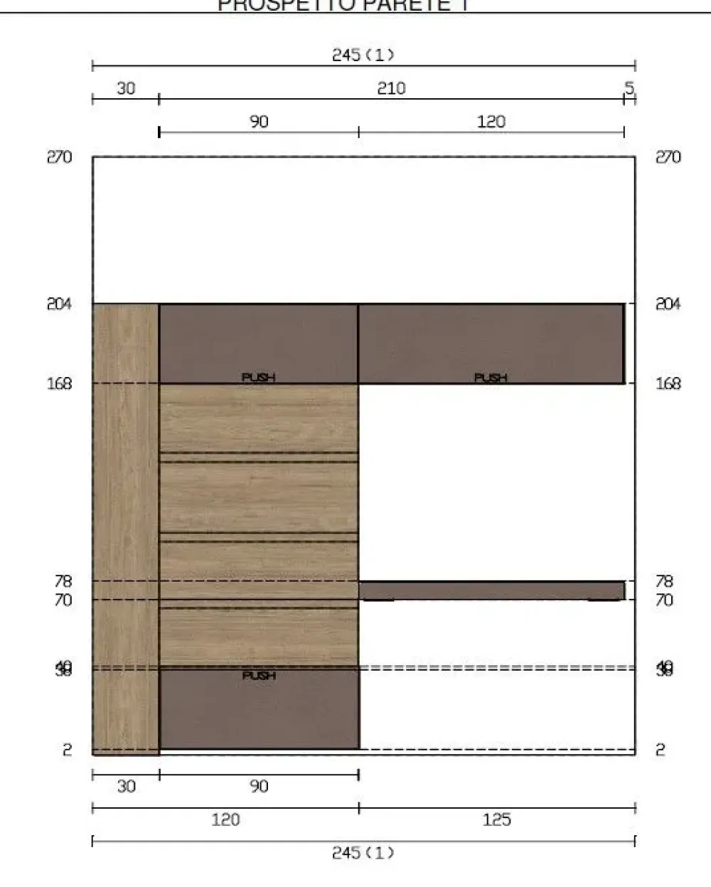 Mobile per ufficio modello Parete studio in legno ad un prezzo speciale^Imab
