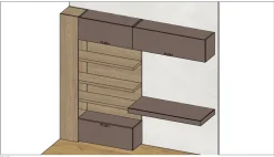 Mobile per ufficio modello Parete studio in legno ad un prezzo speciale^Imab