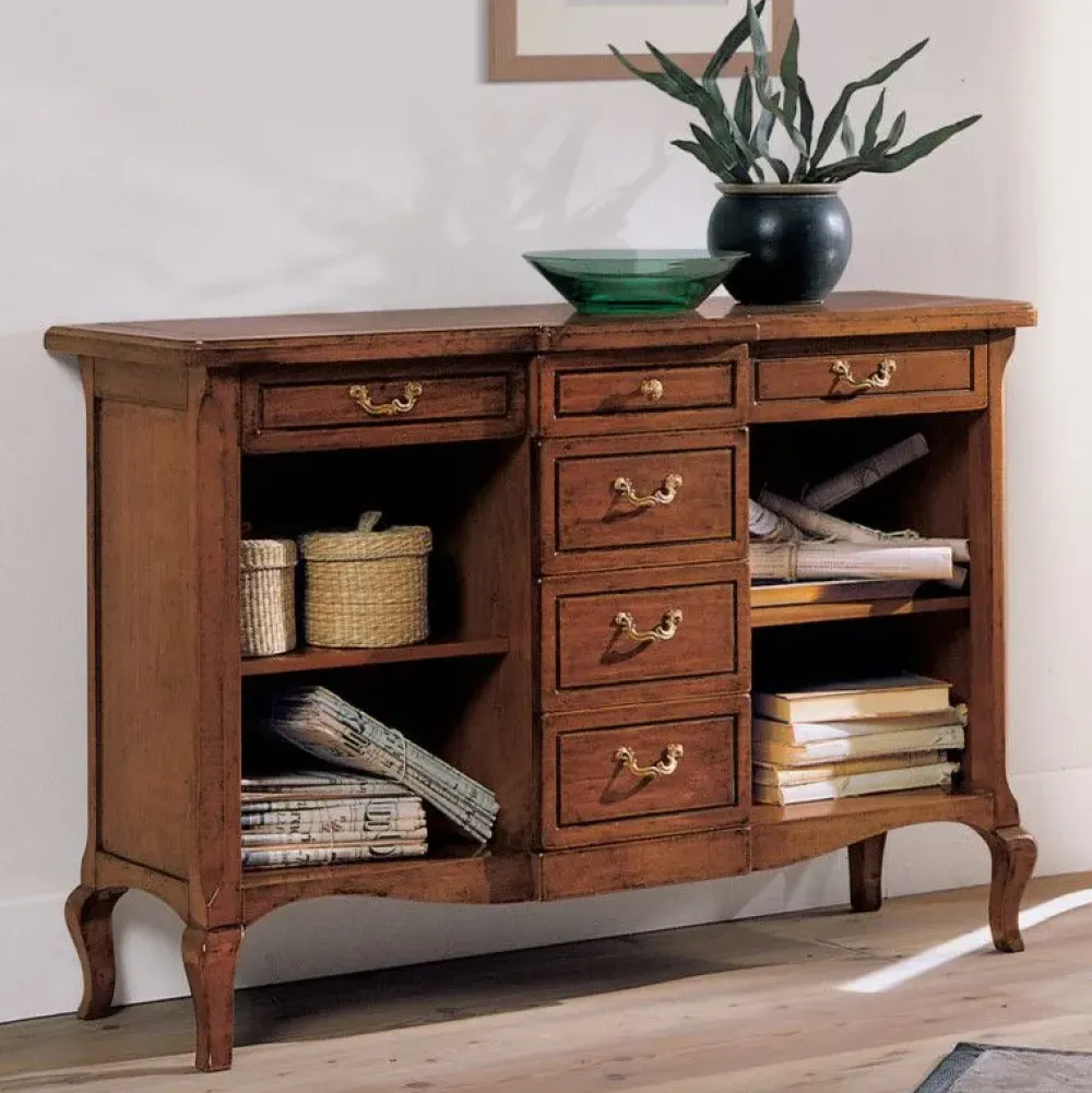 Mobile per un ingresso classico modello Crenzina mod.elenoire con cassetti centrali in promo-sconto del 50% di a prezzo scontato^Artigianale Outlet