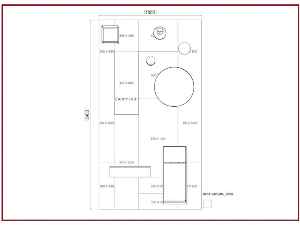 Mobile per un ingresso design modello Magnetika di a prezzo Outlet^Ronda Design New