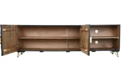 Outlet Etnico Mobile porta tv Porta tv mango nero 160 di con uno SCONTO IMPERDIBILE- Porta Tv