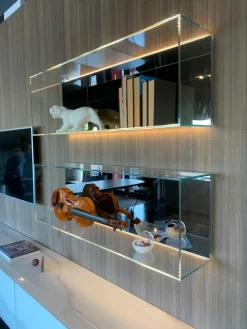 Lago Mobile soggiorno modello Living materia e 36e8 glass di a PREZZI OUTLET- Pareti Attrezzate