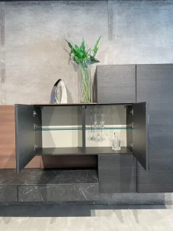 Duebitalia Mobile soggiorno modello Parete attrezzata di a PREZZI OUTLET- Pareti Attrezzate