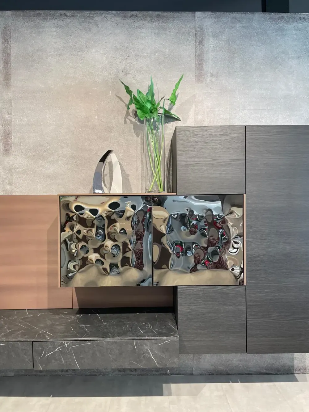 Duebitalia Mobile soggiorno modello Parete attrezzata di a PREZZI OUTLET- Pareti Attrezzate