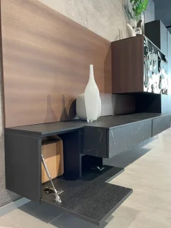 Duebitalia Mobile soggiorno modello Parete attrezzata di a PREZZI OUTLET- Pareti Attrezzate