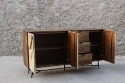 Hot Mobile soggiorno modello Credenza rennes natural 175 di a prezzo scontato Madie