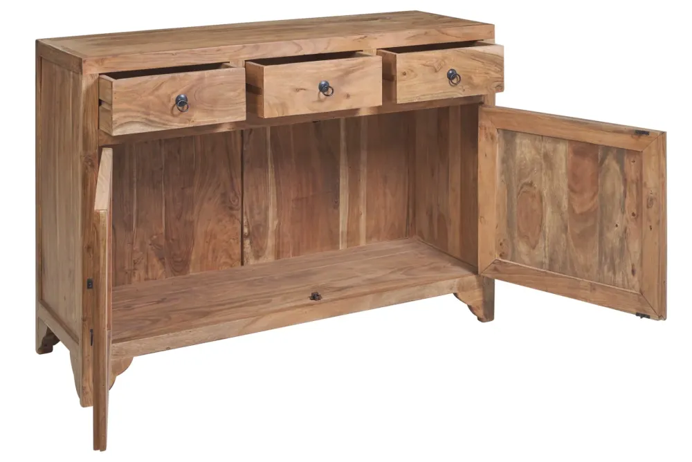 Outlet Mobile soggiorno modello Mobile credenza zen 2 ante 3 cassetti di a prezzo Outlet Madie