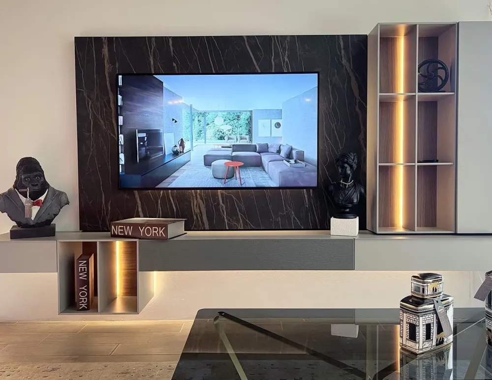 Outlet Mobile soggiorno modello Code di scontato -40% Pareti Attrezzate