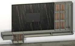 Outlet Mobile soggiorno modello Code di scontato -40% Pareti Attrezzate