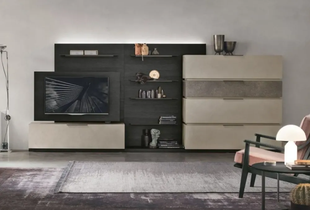 Tomasella Mobile soggiorno modello At105 di a PREZZI OUTLET- Pareti Attrezzate