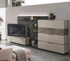 Tomasella Mobile soggiorno modello At105 di a PREZZI OUTLET- Pareti Attrezzate