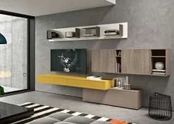 Online Mobile soggiorno modello Start 01 di a PREZZI OUTLET Pareti Attrezzate