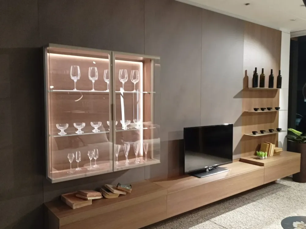 Tomasella Mobile soggiorno modello Atlante glove di a PREZZI OUTLET- Pareti Attrezzate