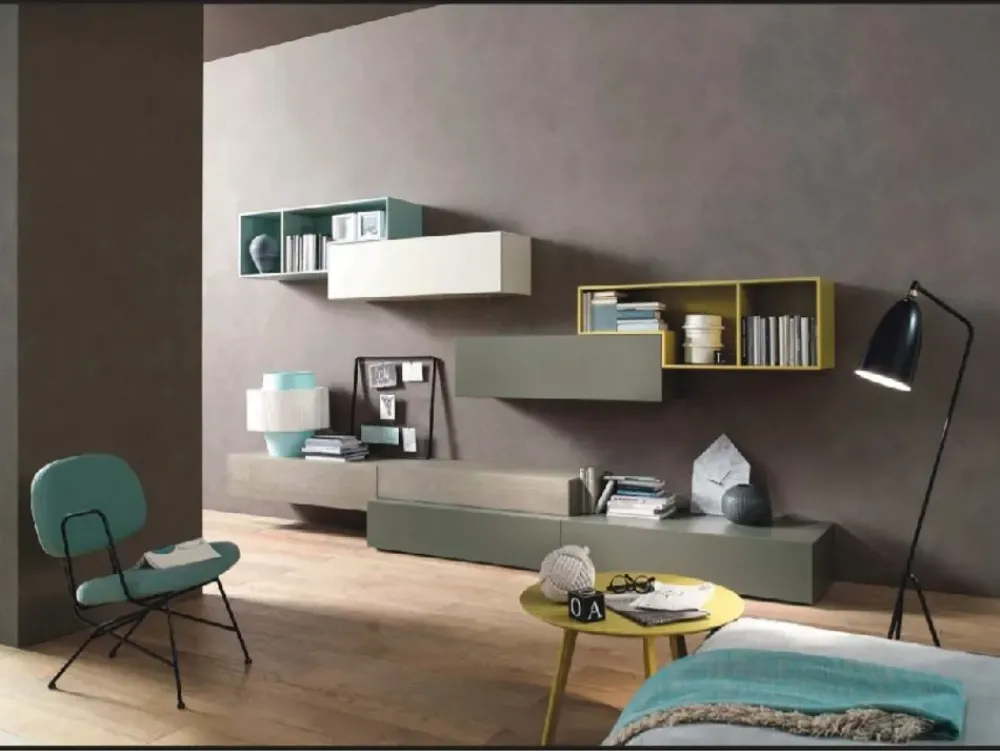 Best Mobile soggiorno modello Lampo di scontato -25% Pareti Attrezzate