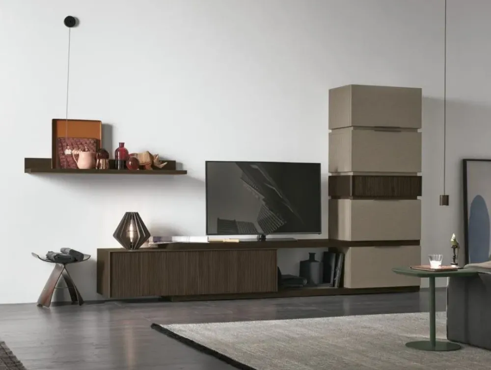 Tomasella Mobile soggiorno modello At111 di scontato -29%- Pareti Attrezzate