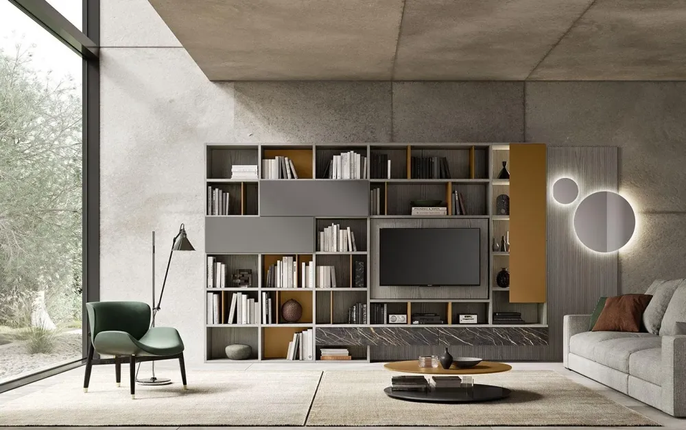 Mobile soggiorno modello Composizione horizon 1023 di scontato -30%^Mobilgam