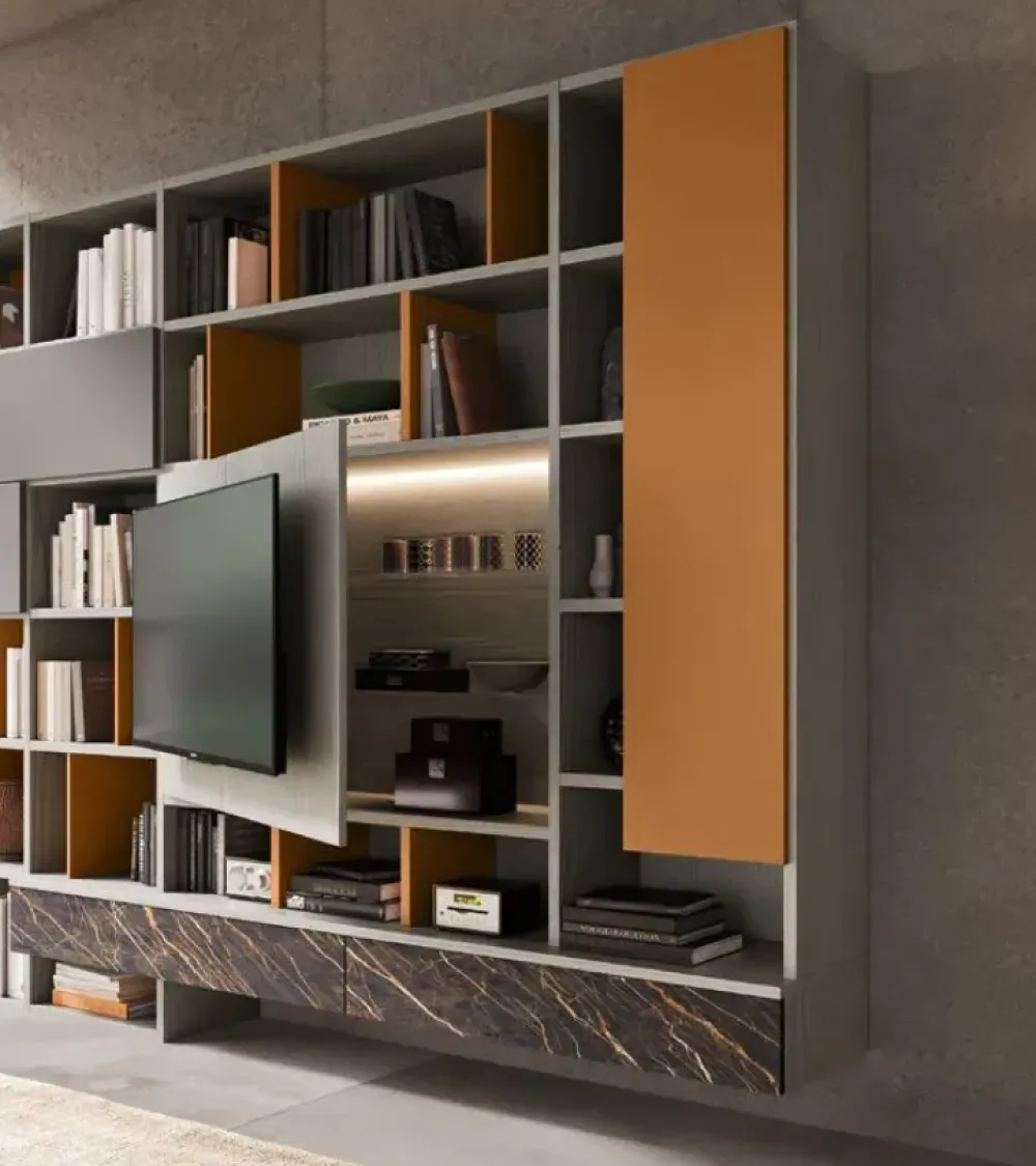 Mobile soggiorno modello Composizione horizon 1023 di scontato -30%^Mobilgam