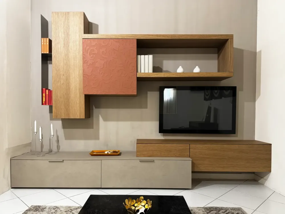 Mercantini Mobile soggiorno modello Kosmos di scontato -30%- Pareti Attrezzate