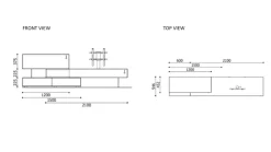 Sangiacomo Mobile soggiorno modello Domino vesa di scontato -32%- Pareti Attrezzate