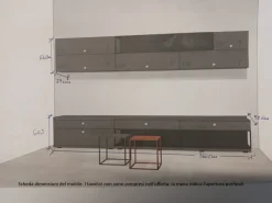 Online Mobile soggiorno modello Parete living di scontato -50% Pareti Attrezzate