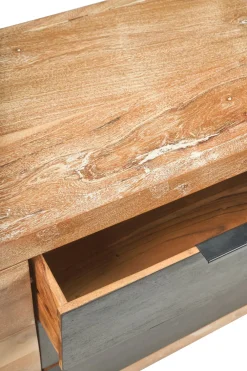 Outlet Etnico Mobile soggiorno modello Madia industriale iron 2 ante 3 cassetti di a PREZZI OUTLET- Madie