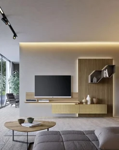 Mobilgam Mobile soggiorno modello Composizione horizon 1006 di scontato -30%- Pareti Attrezzate