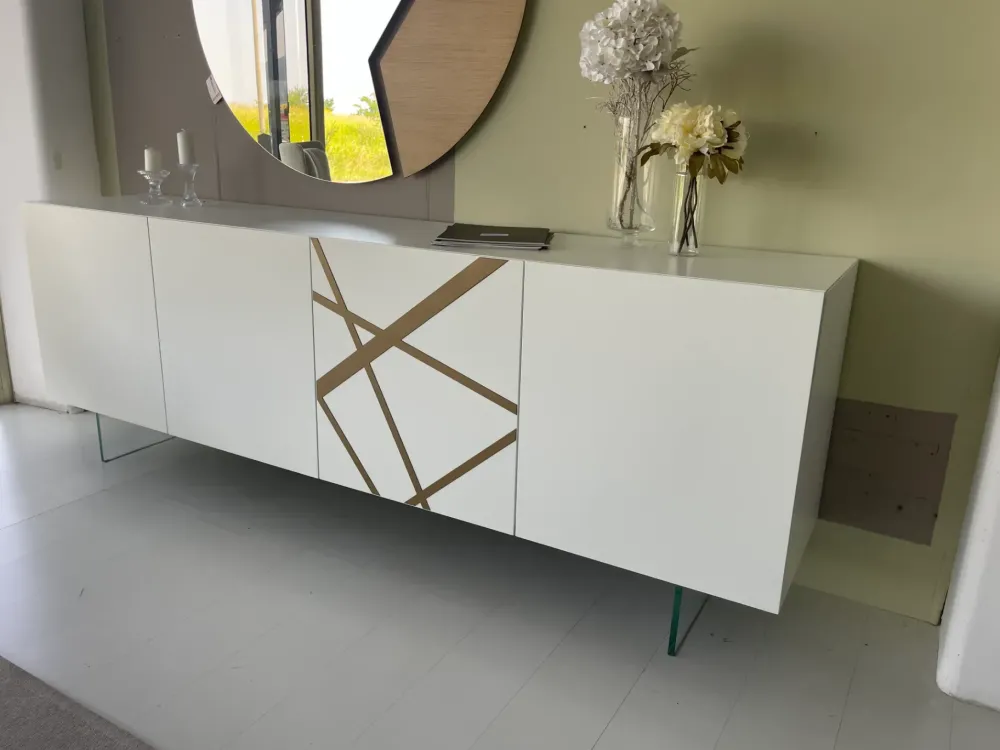 Voltan Mobile soggiorno modello Bassorilievo 35 bronzo graffiato di a PREZZI OUTLET- Madie