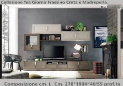 Mobile soggiorno modello Tea giorno di scontato -39%^Fasolin Discount