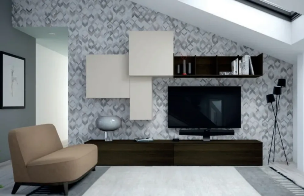 Tomasella Mobile soggiorno modello Atlante skt12 di scontato -30%- Pareti Attrezzate