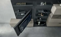 New Mobile soggiorno modello S001 di a PREZZI OUTLET Pareti Attrezzate