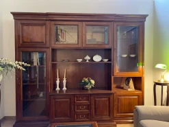 Artigianale Mobile soggiorno modello Parete attrezzata classica edera  di scontato -53%- Pareti Attrezzate