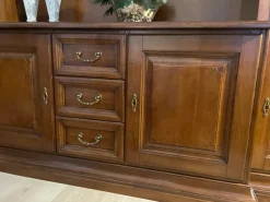 Artigianale Mobile soggiorno modello Parete attrezzata classica edera  di scontato -53%- Pareti Attrezzate