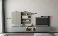 Hot Mobile soggiorno modello Full 360 di a PREZZI OUTLET Pareti Attrezzate