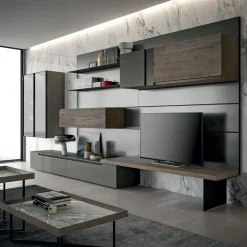 Mobile soggiorno modello Slim 08 di scontato -33%^Dall'Agnese Outlet