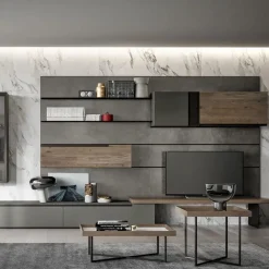 Mobile soggiorno modello Slim 08 di scontato -33%^Dall'Agnese Outlet